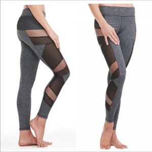 Electric Yoga Grey Mesh Panel Leggings